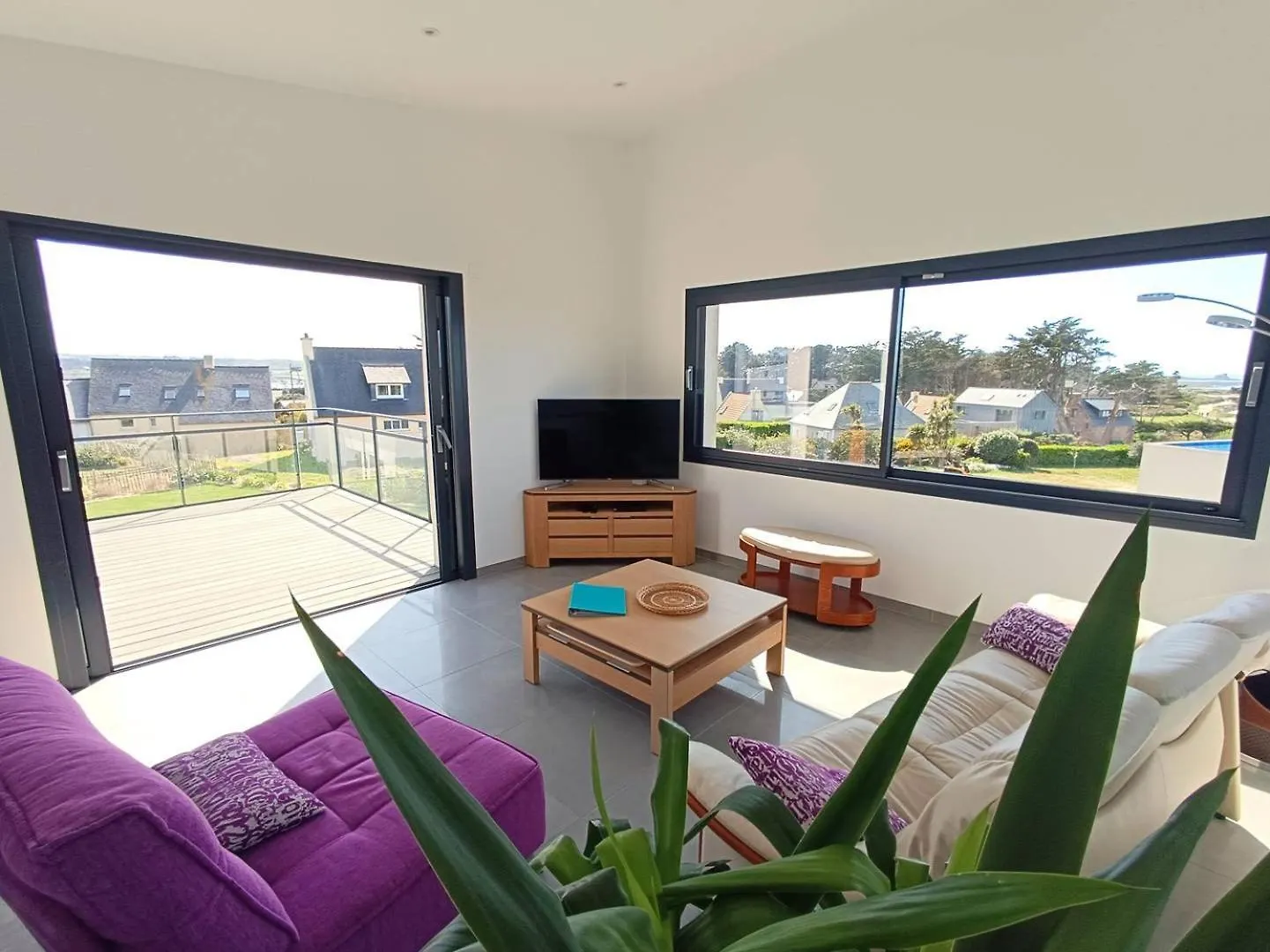 Maison neuve Vue Mer 4 étoiles avec SAUNA à 150m de la plage à PLEUMEUR-BODOU - Ref 242 Francia
