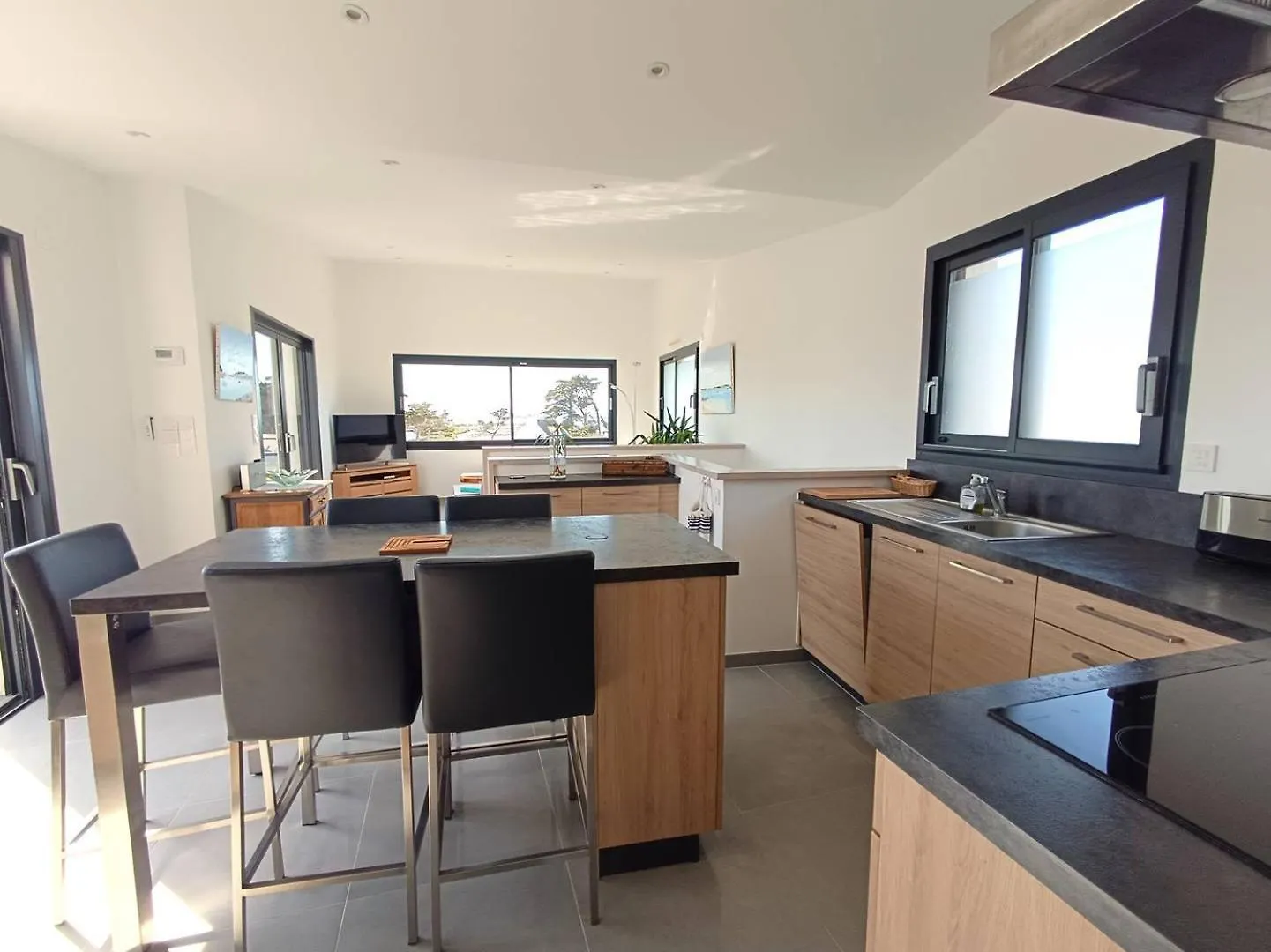 Maison neuve Vue Mer 4 étoiles avec SAUNA à 150m de la plage à PLEUMEUR-BODOU - Ref 242 0*,  Francia